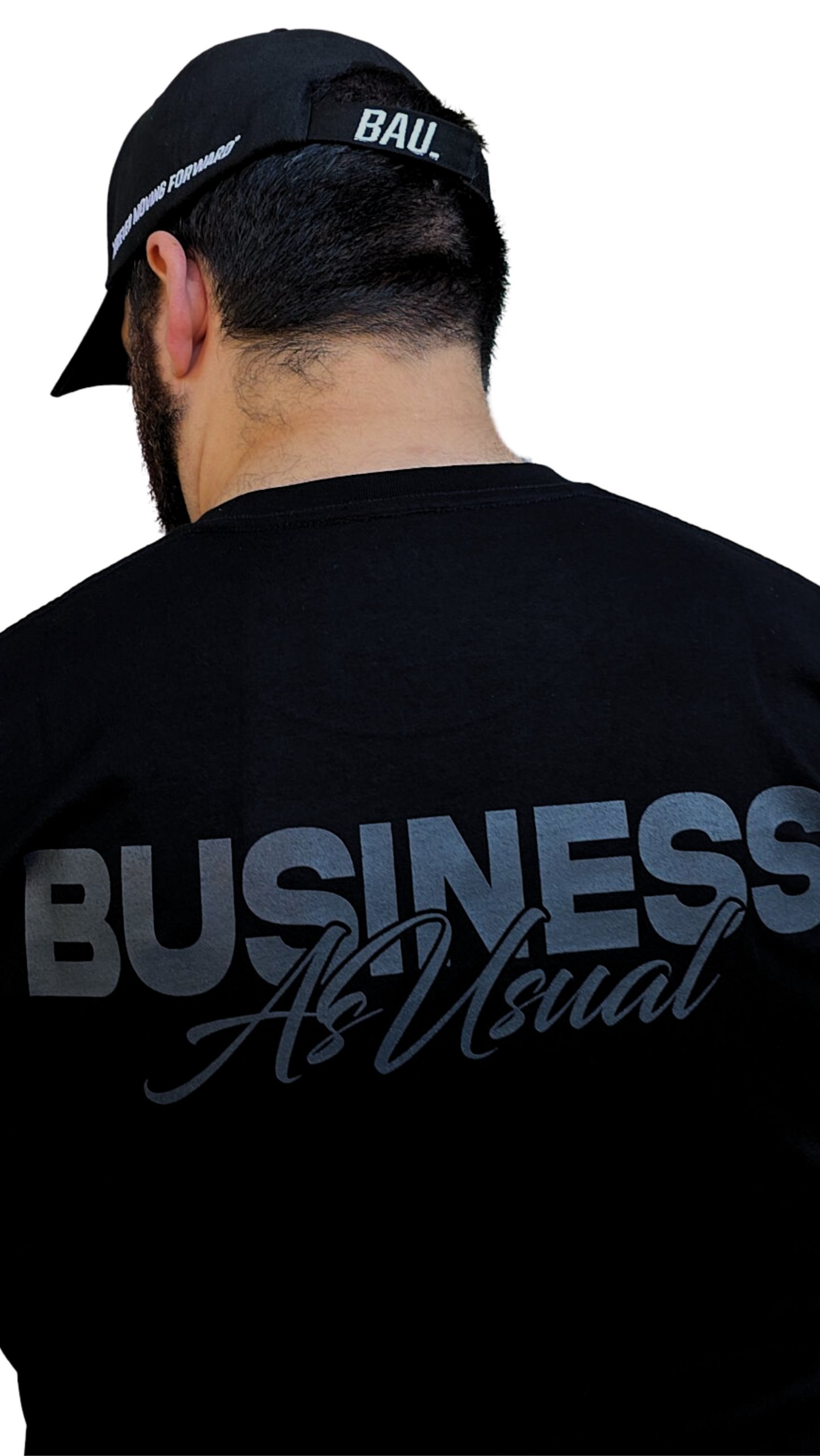 "HEADLINE" T-Shirt - Black