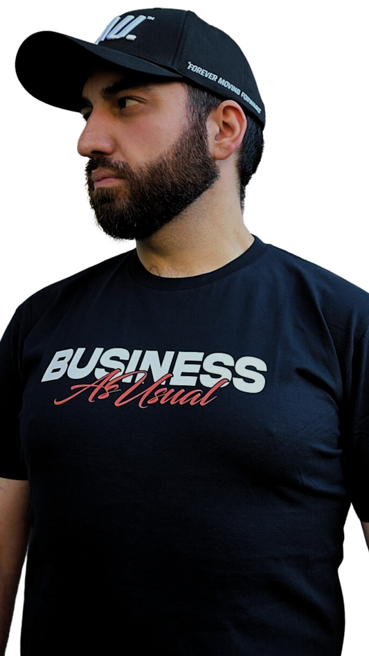 "HEADLINE" T-Shirt - Navy