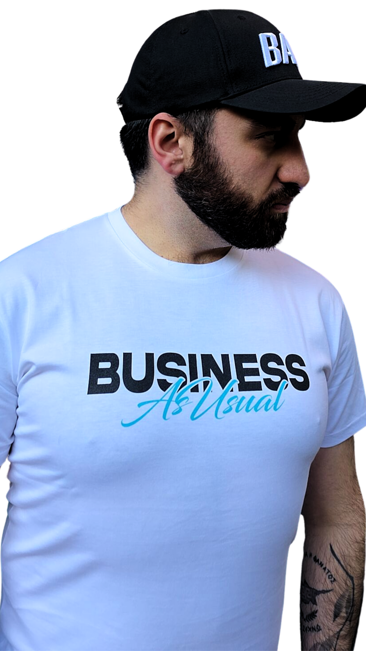 "HEADLINE" T-Shirt - White