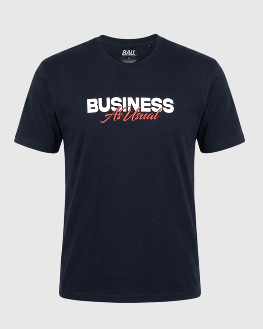 "HEADLINE" T-Shirt - Navy