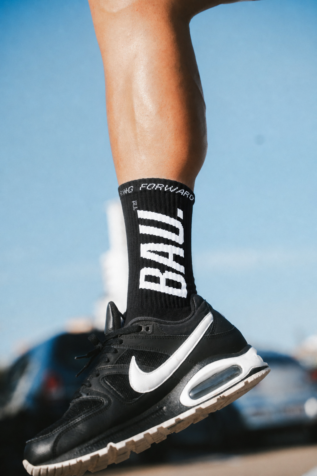 "FMF" Crew Socks - Black